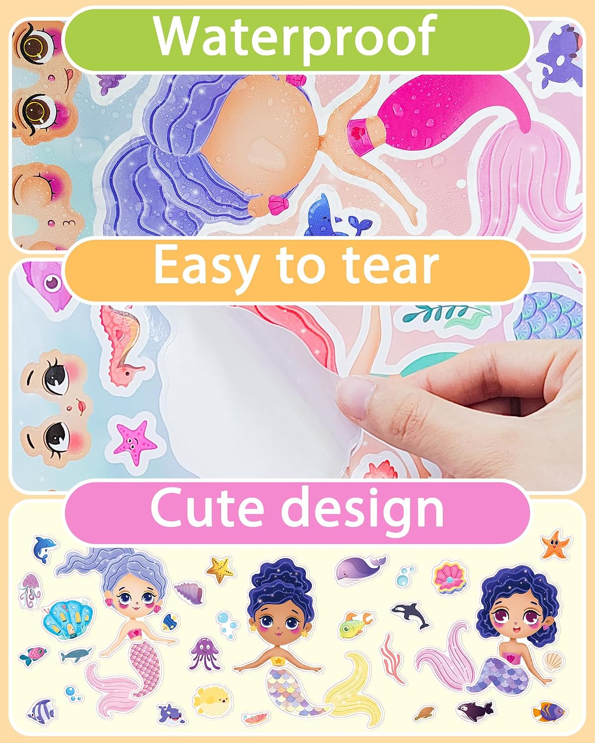 Thumbnail 4 de Make Your Own Mermaid Sticker Sheets