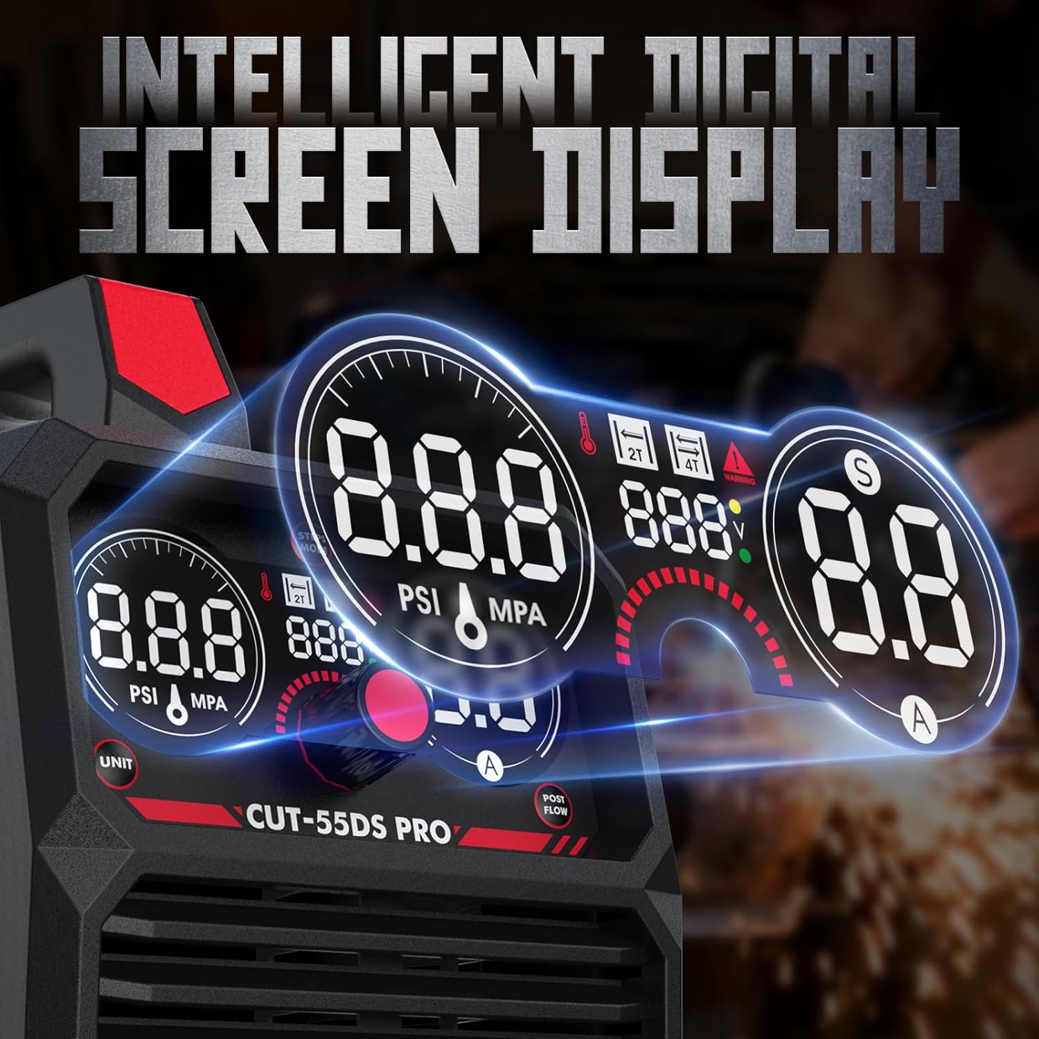 Thumbnail 5 de YESWELDER CUT-55DS PRO 55 Amp Non-High Frequency Plasma Cutter (Non-Touch Pilot Arc, Digital DC Inverter, 110/220V)