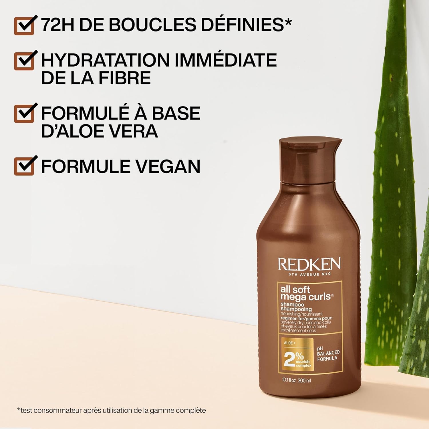 Detalle de Redken All Soft Mega Curls - Shampoing & Après-shampoing pour cheveux bouclés secs ou crépus