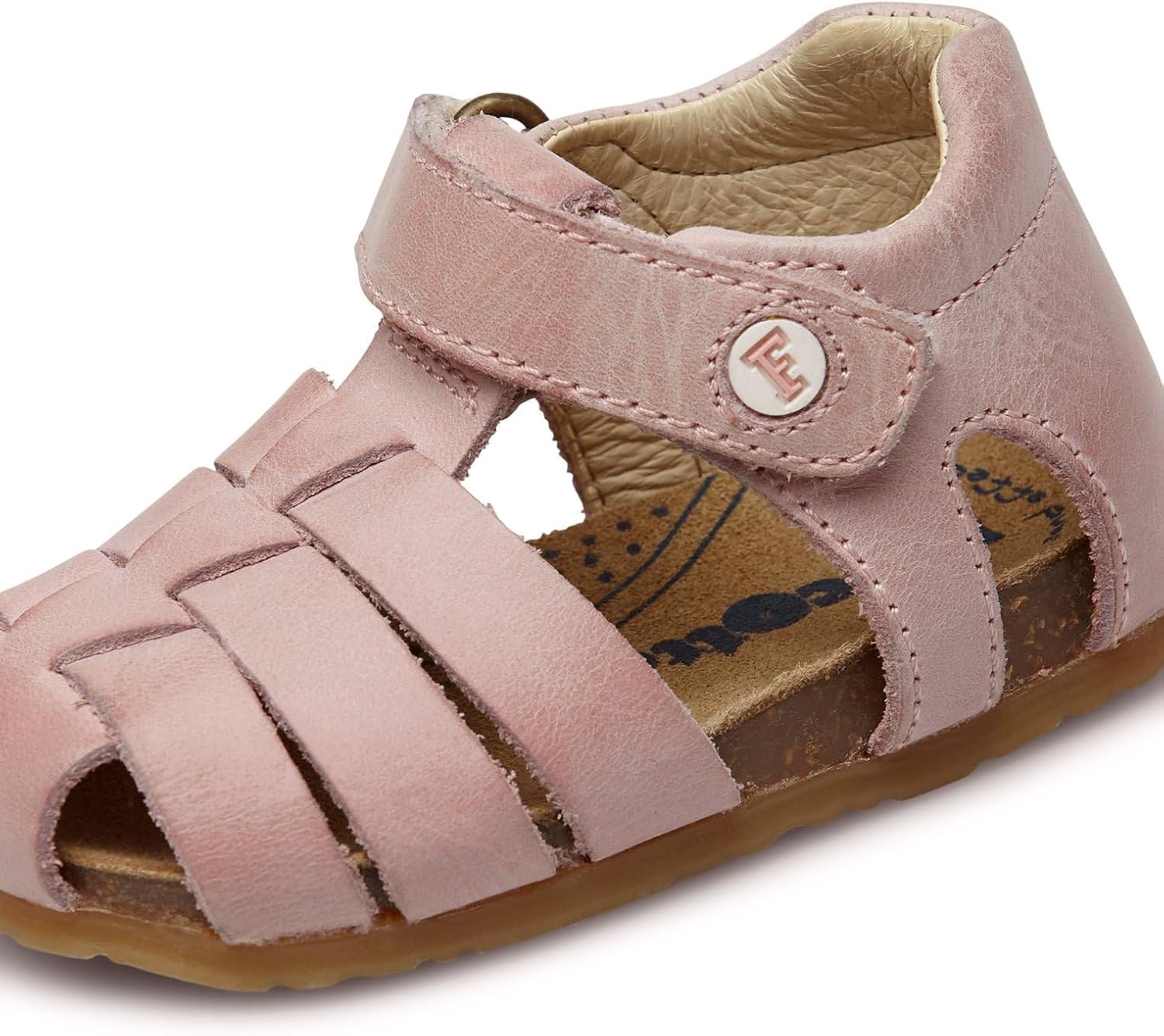 Detalle 2 de Falcotto Sandali semi chiusi in pelle: stile e comfort con chiusura a strappo