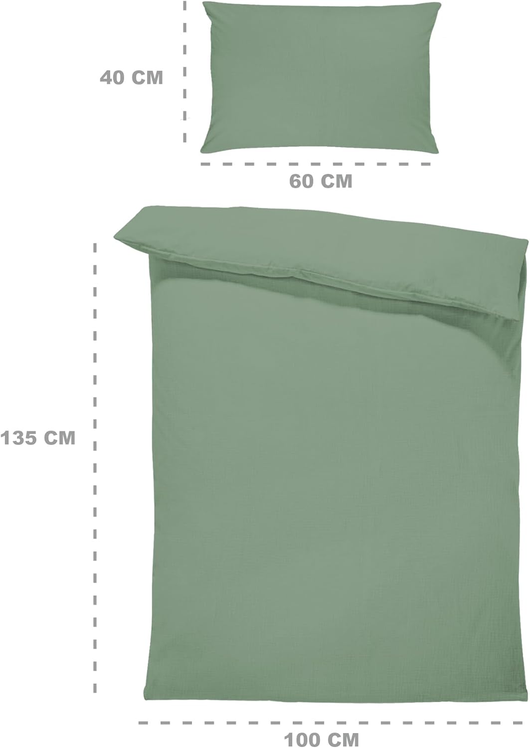 Thumbnail 2 de Parure de lit enfant en mousseline Totsy Baby 100x135 cm (housse de couette + taie) certifiée Oeko-Tex