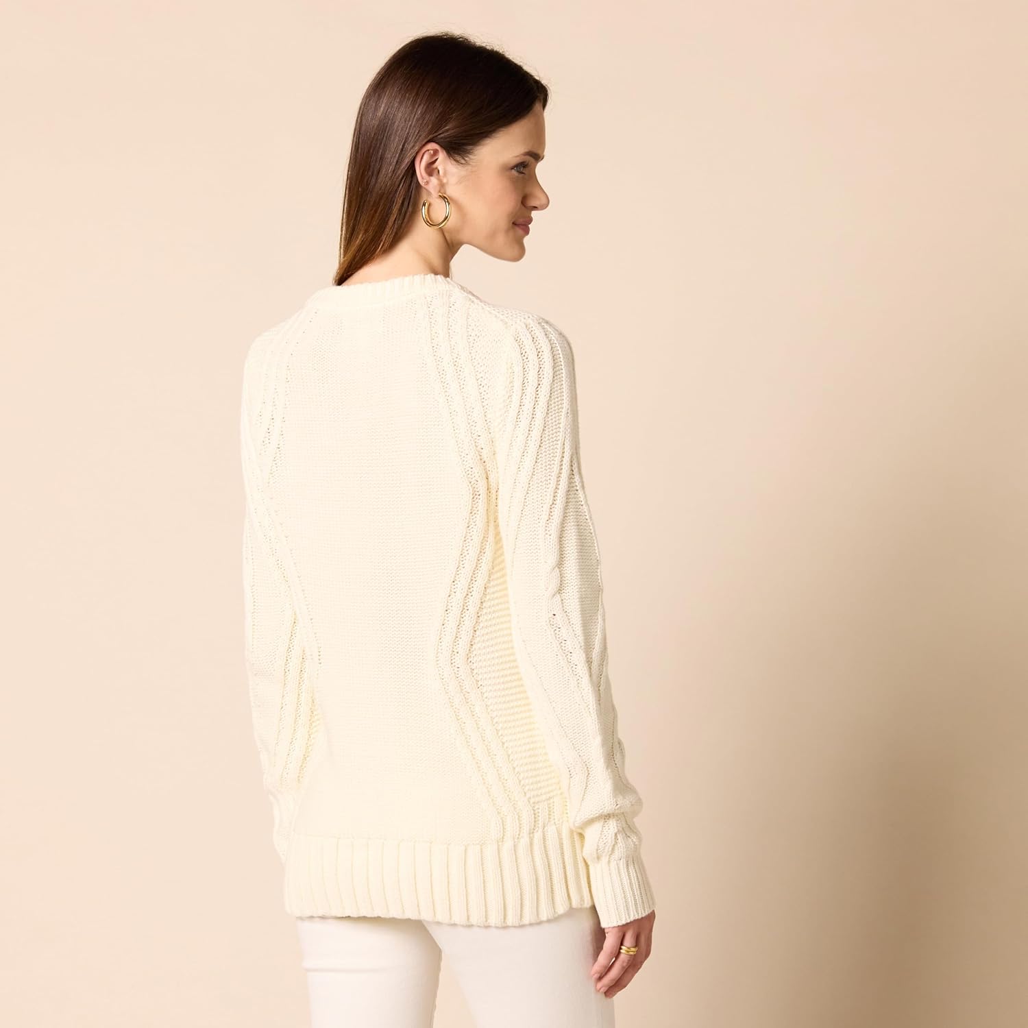 Thumbnail 2 de Amazon Essentials Women’s Regular Fit Cotton Cable Knit Crewneck Jumper