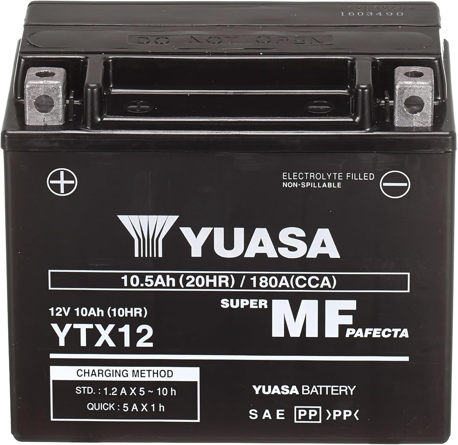 Detalle 2 de Yuasa YTX12 batería moto AGM 12V