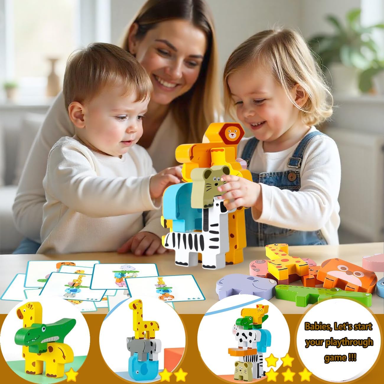 Thumbnail 2 de Maxricus Montessori Stacking Toys