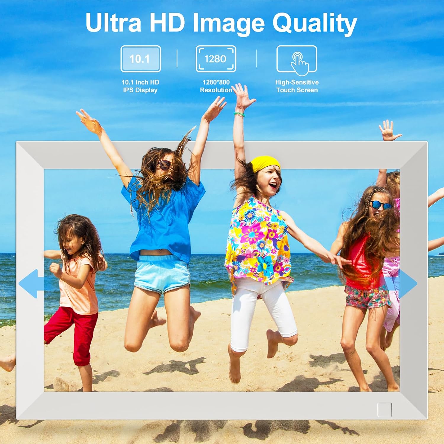 Detalle de GGUA 10.1-inch WiFi digital photo frame 64GB 🖼