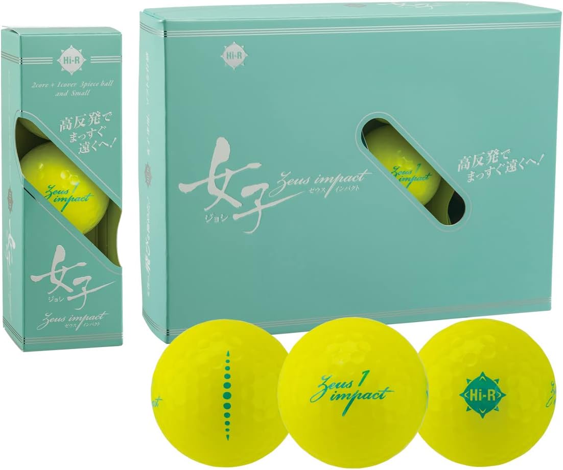 Detalle de キャスコ Zeusimpact女子3 JTB_372064_AJ007VC02a 高反発ゴルフボール 42mm・パールイエロー