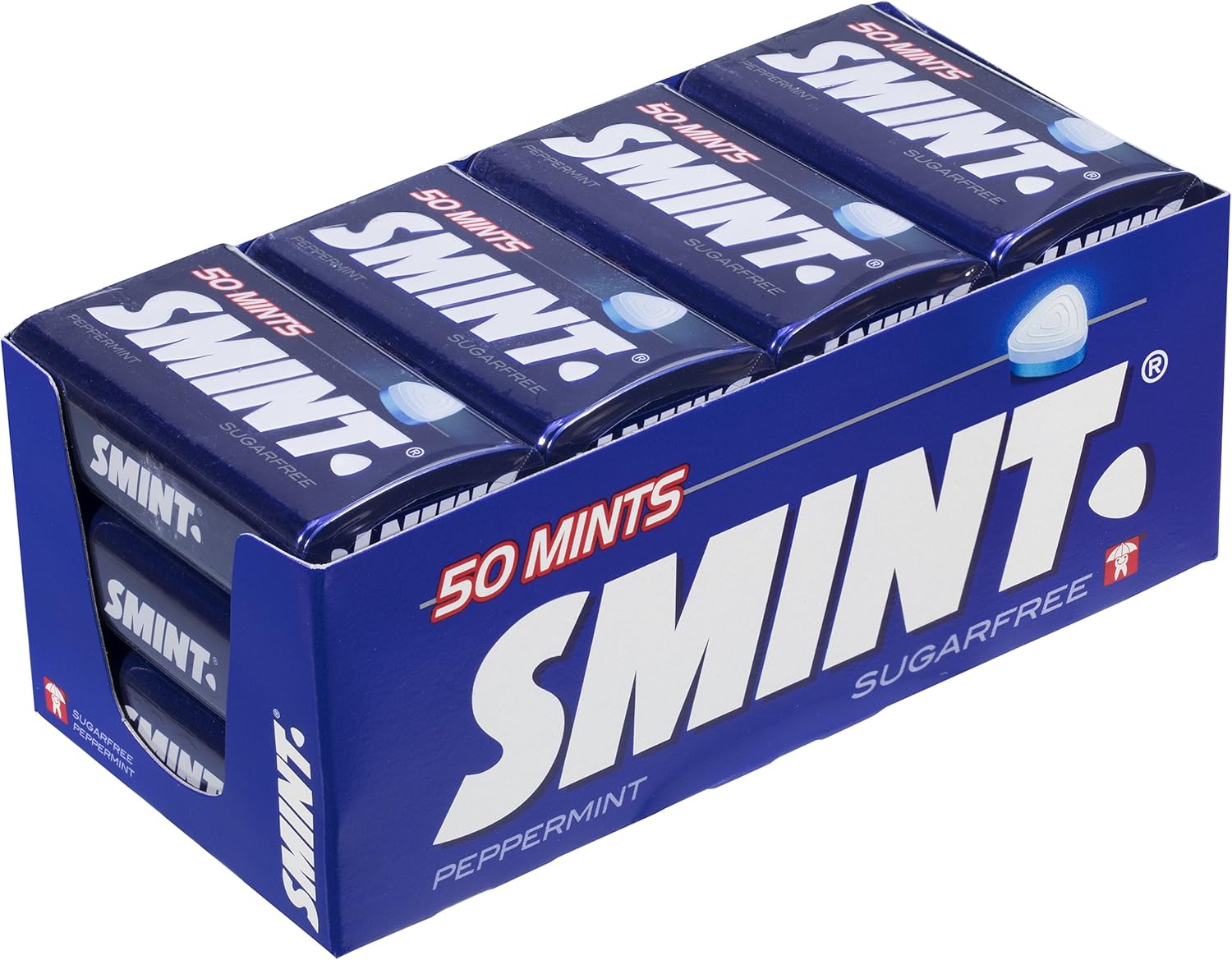 Detalle de Smint Tin Menta Sin Azúcar 12 unidades de 35g 🍬