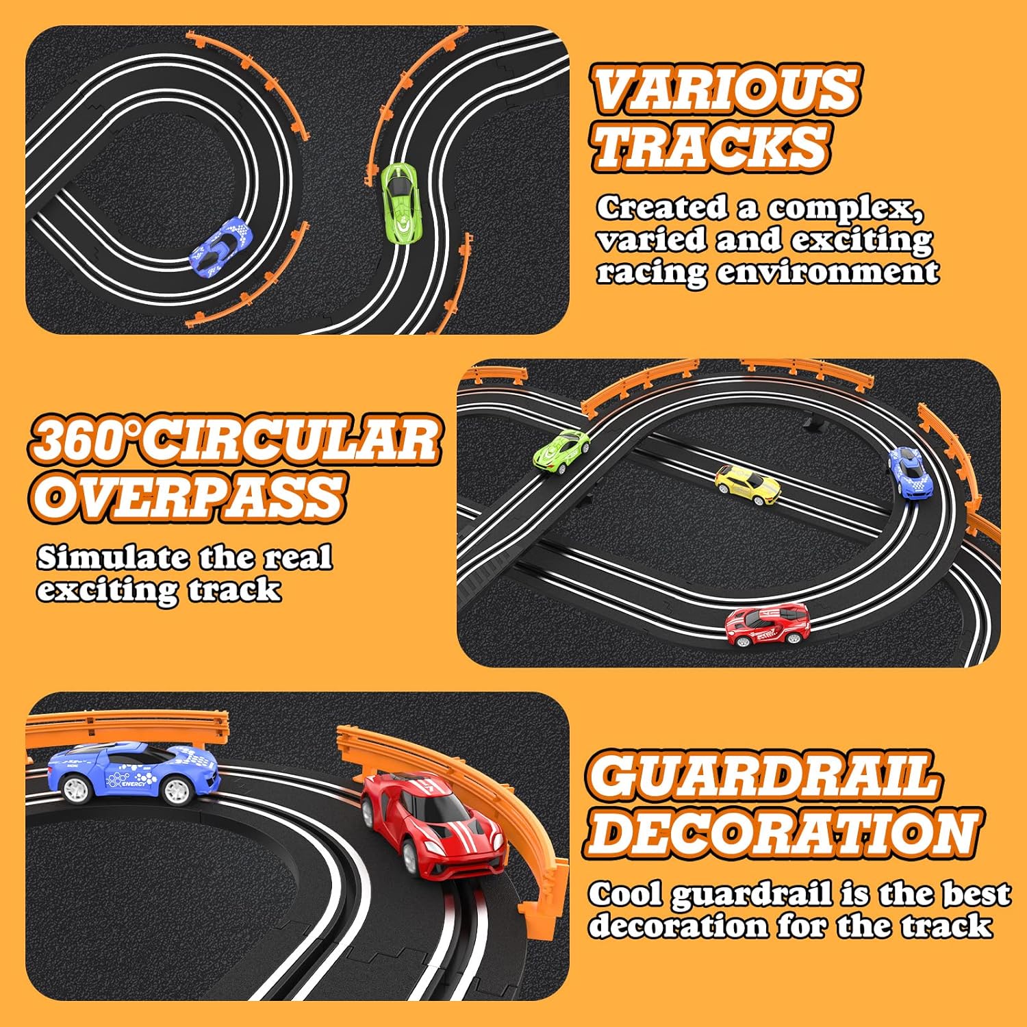 Thumbnail 3 de Slot Car Race Track Set 18.4 ft