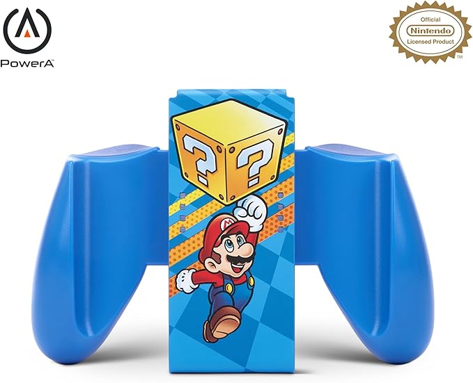 Detalle de PowerA Agarre ergonómico Joy-Con para Nintendo Switch 🎮 Mario Mystère