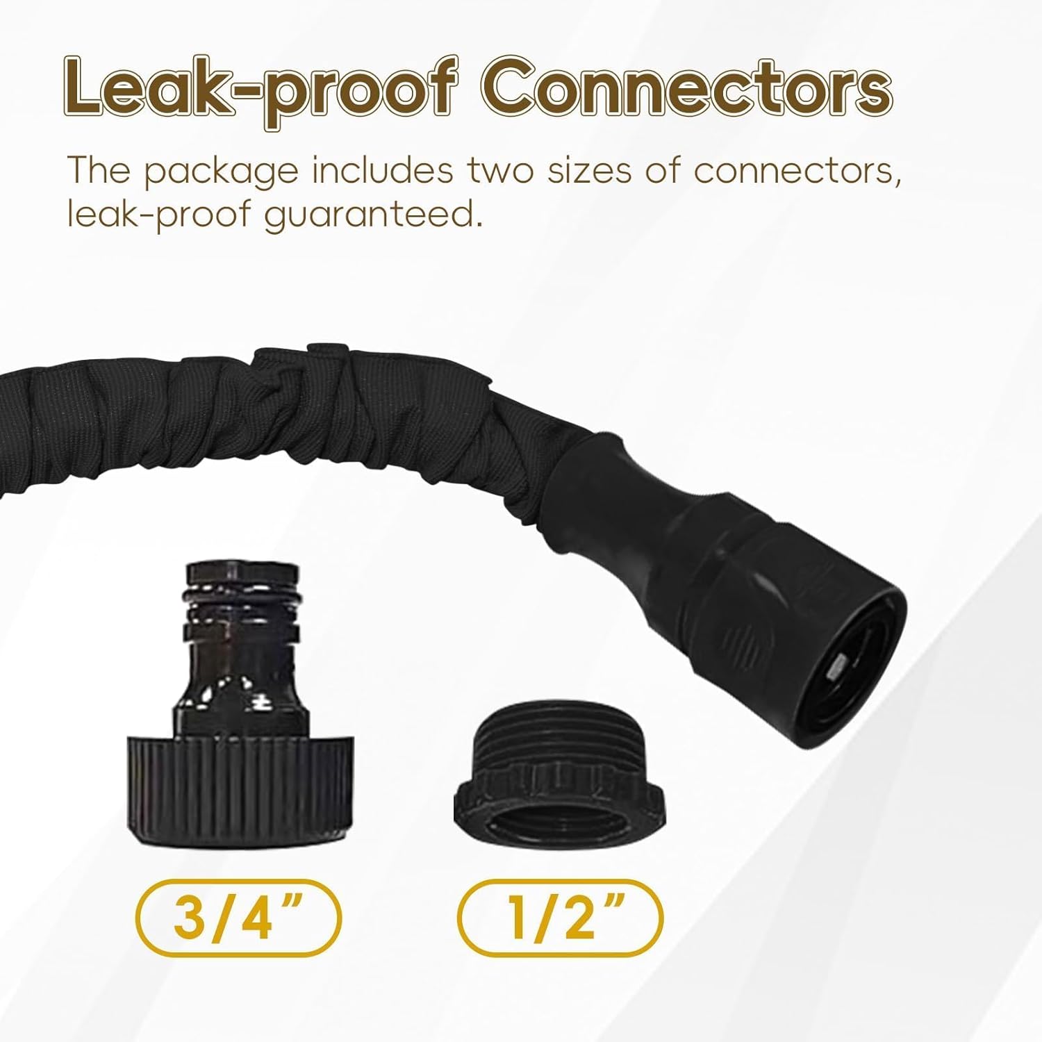 Thumbnail 3 de Expandable Garden Hose Pipe 30m/100ft with 7-Function Spray Gun and Leak-Proof Connectors (Heavy Duty, Double-Layer Latex Core)