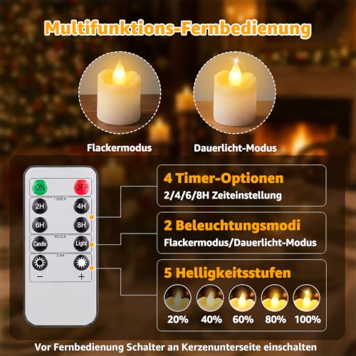 Thumbnail 1 de Guhope LED-Teelichter im 6er-Set
