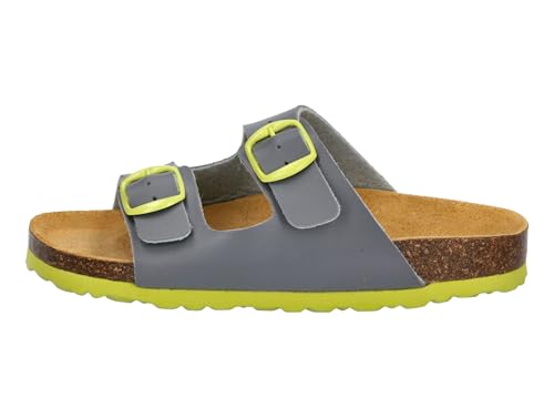 Thumbnail 1 de Lico Unisex Kinder Bioline Kids 2-schnaller Pantoletten – Grau Lemon, Größe 37 EU
