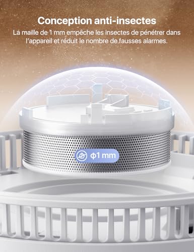 Detalle de X-Sense Détecteur de Fumée SD11, Lot de 2 – Batterie scellée 10 ans, ABS ignifuge