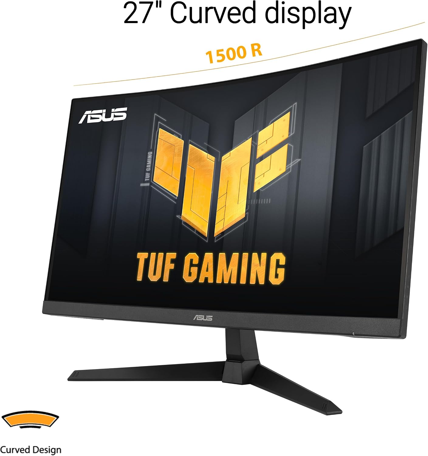 Detalle 2 de ASUS TUF Gaming 27” 1080P Curved Monitor (VG27VQM1B) — 280Hz Fast, FreeSync Premium, 1500R Curvature