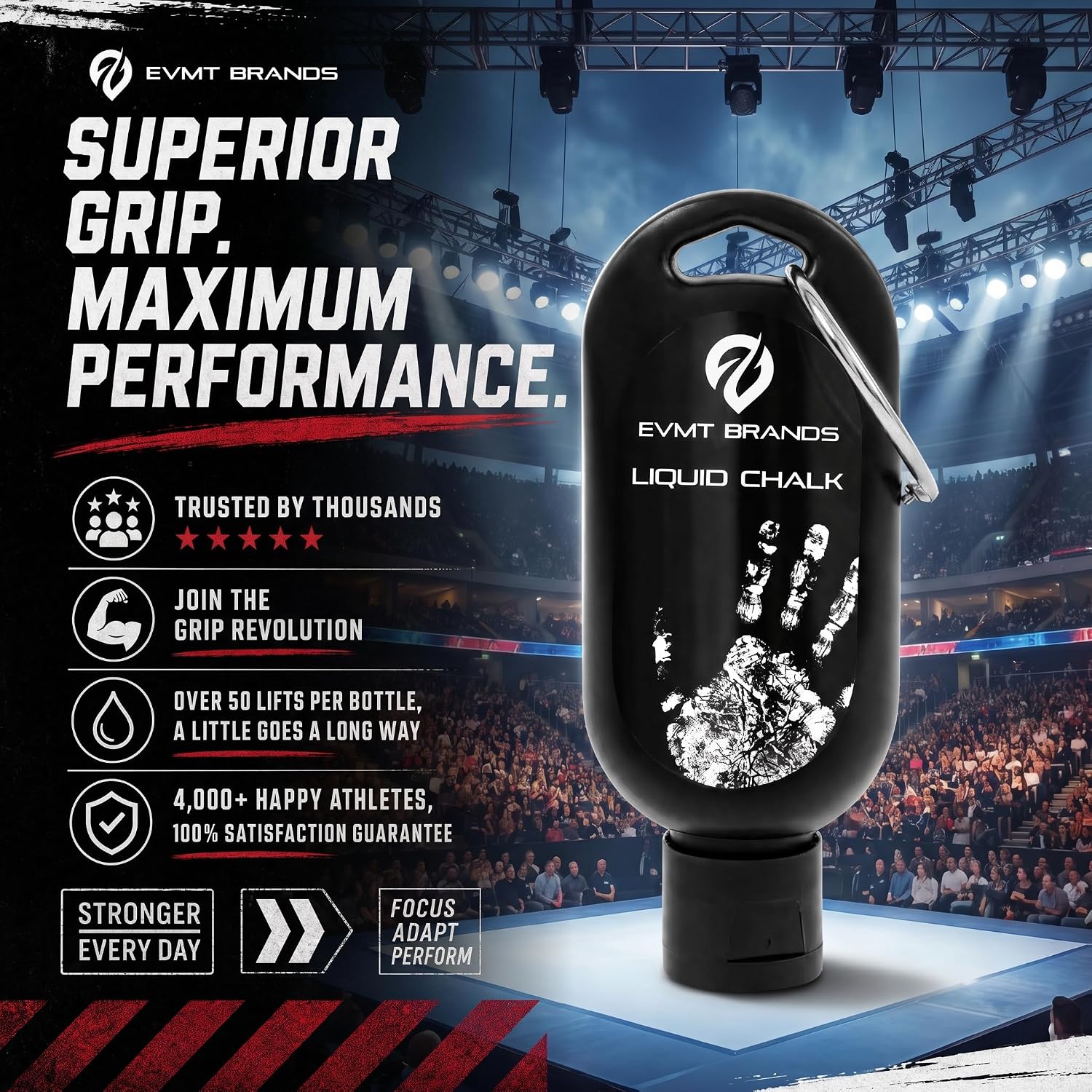 Thumbnail 6 de EVMT Brands Liquid Chalk: Mess-Free, Sweat-Resistant Grip for Weightlifting, Gymnastics, and More