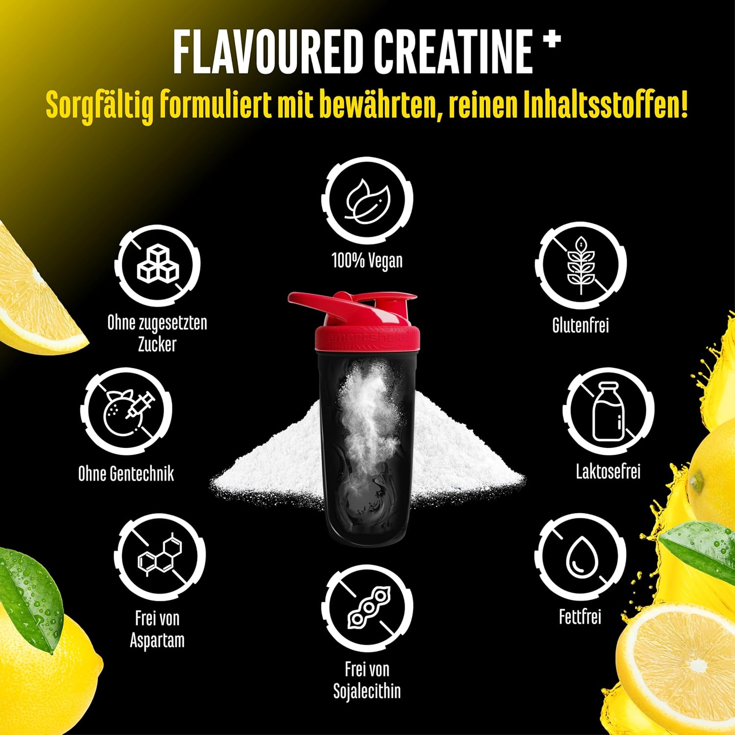 Thumbnail 3 de GEN German Elite Nutrition Flavoured Creatine Pulver (550 g) – Creatin Monohydrat mit L-Taurin, vegan & zuckerfrei