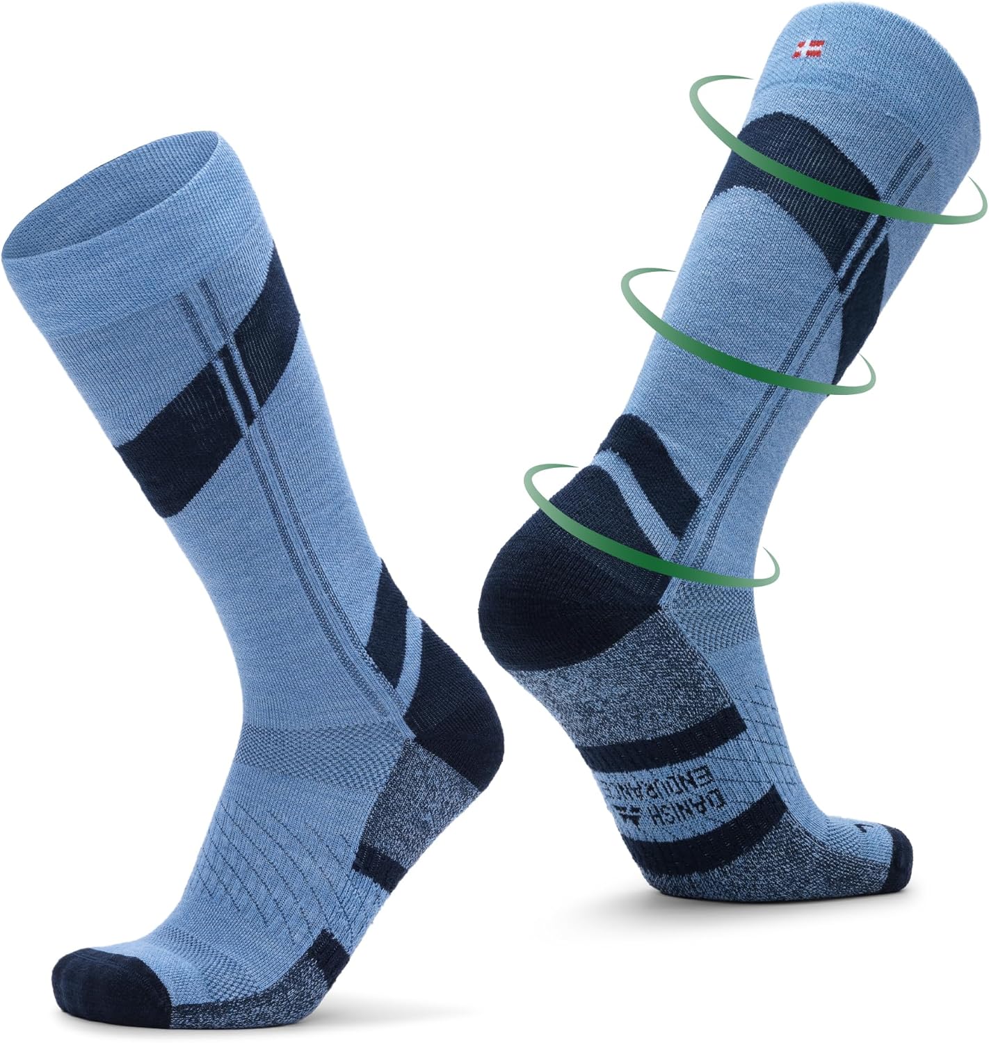 Thumbnail 6 de DANISH ENDURANCE Calze Sci Lana Merino Compressione Graduata 15-24 mmHg – Calzini termici imbottiti per uomo e donna