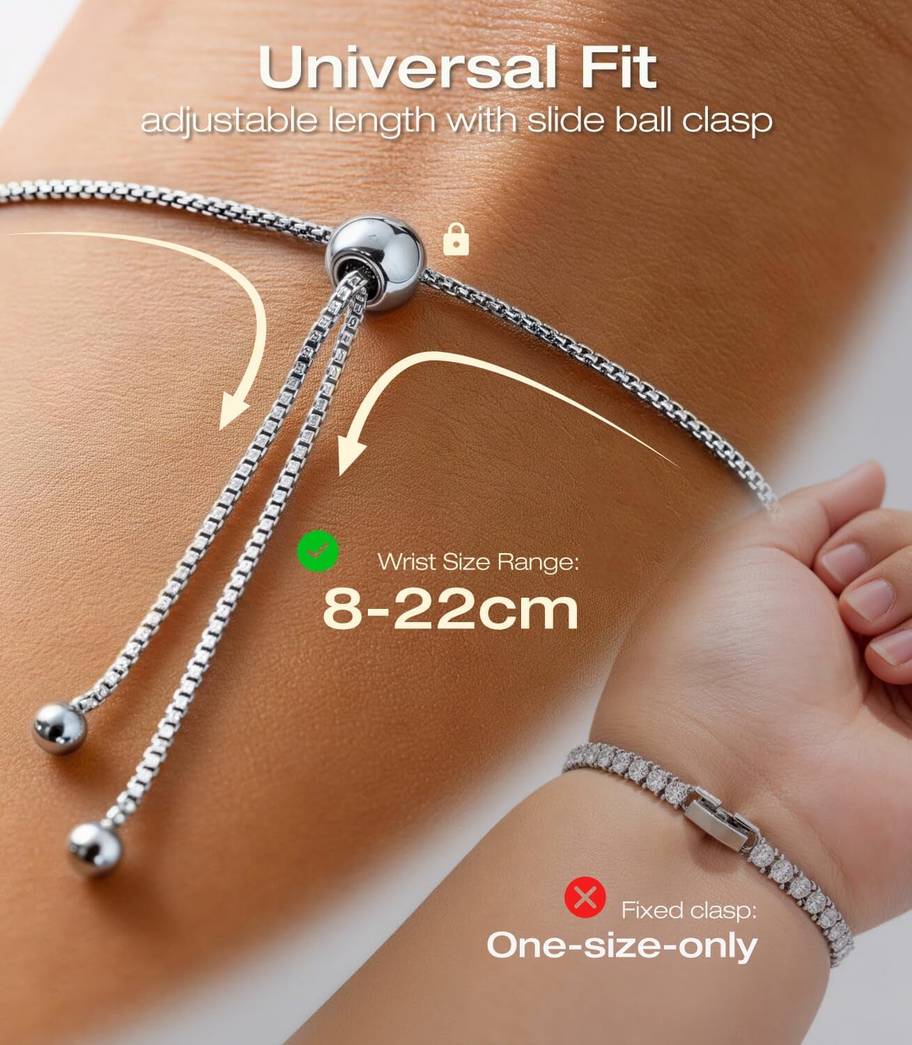Thumbnail 5 de LOVANS Tennis Bracelet 4mm 7-layer finish