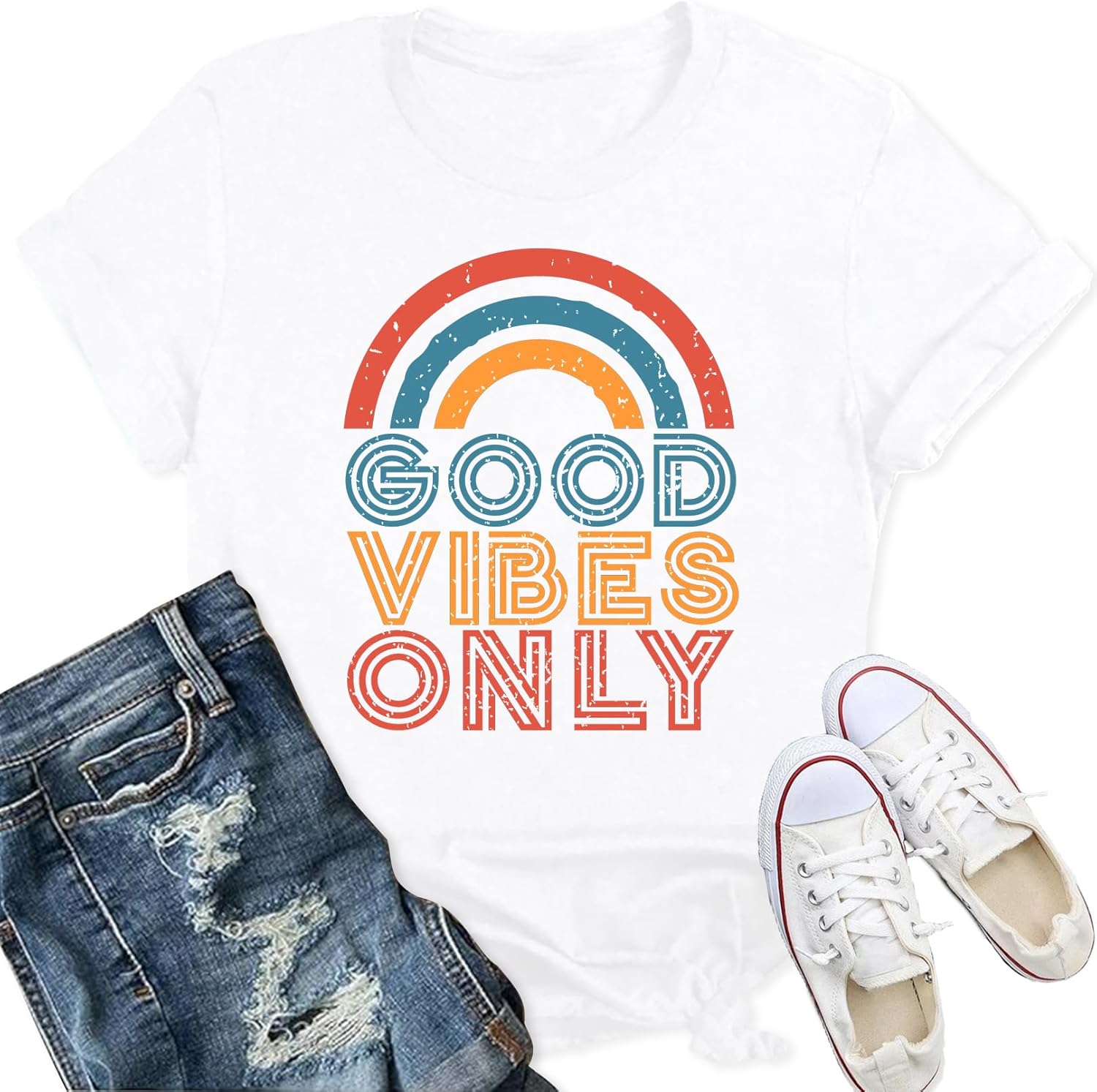 Thumbnail 4 de Qskall Good Vibes Only T shirt