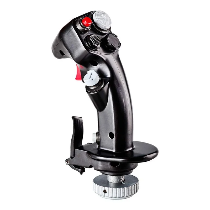 Detalle de Thrustmaster F-16C Viper Hotas Add-On Grip: réplica de palanca para PC, con 19 botones y 8 direcciones