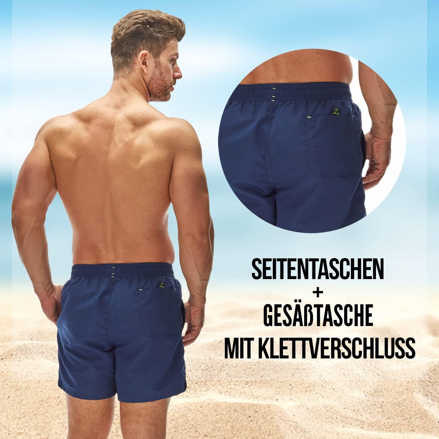 Thumbnail 5 de Zagano Badehose Herren Schnelltrocknend