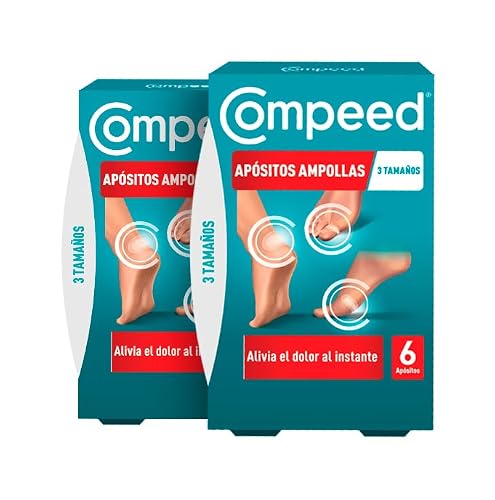 Compeed Ampollas Surtido – Pack 2 x 6 apósitos hidrocoloides para pies