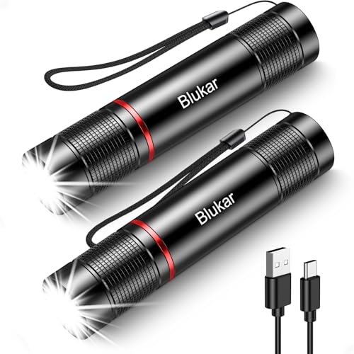 Detalle de Blukar Lampe Torche LED Rechargeable 2000 Lumen — Puissance et polyvalence en poche