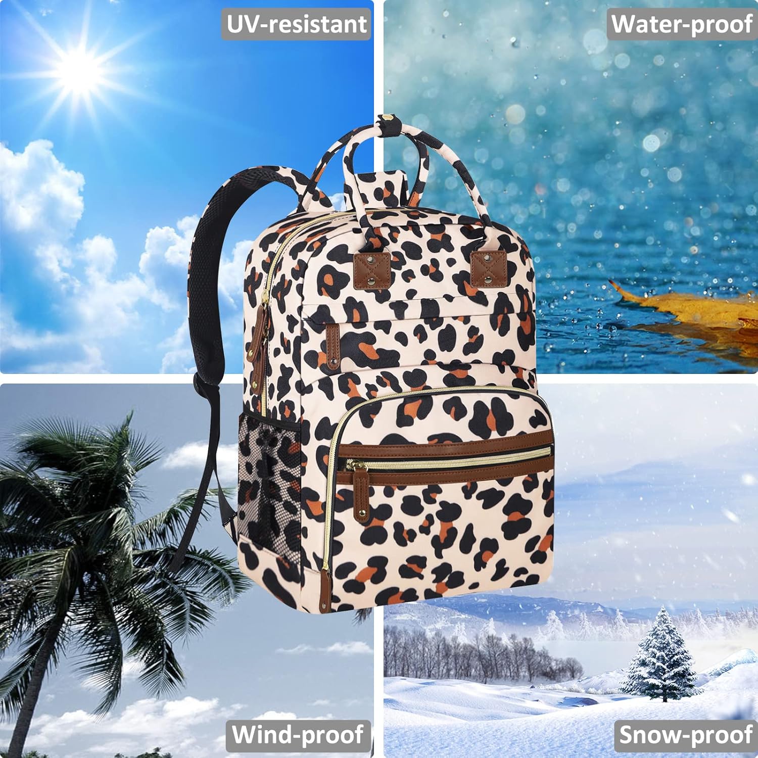 Thumbnail 6 de Tenot Diaper Bag Backpack Tote for Women (Large Capacity) with Insulated Pockets