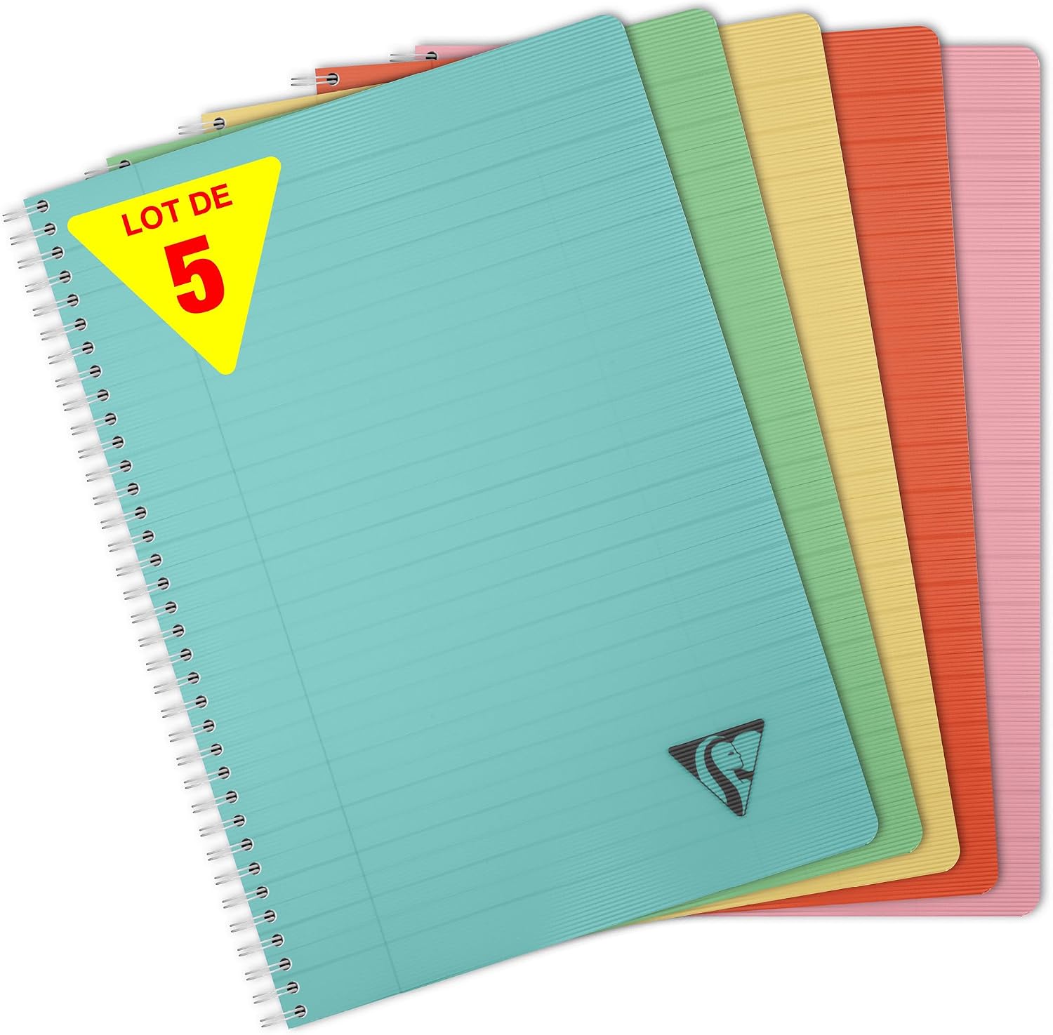 Thumbnail 6 de Clairefontaine 328116C Cahier Linicolor Fresh, 5 pièces, 180 pages