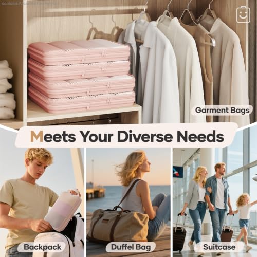 Thumbnail 8 de Veken 9/11 Set Compression Packing Cubes Garment Bags for Travel Essentials