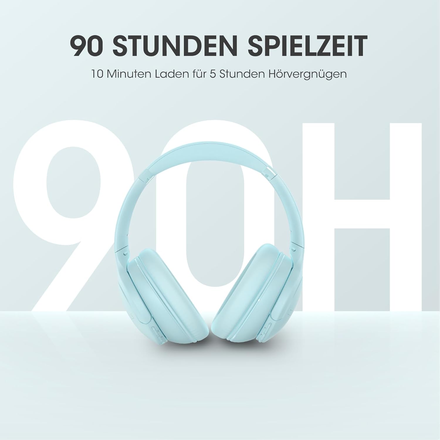 Detalle 2 de DOQAUS Bluetooth Over-Ear Kopfhörer (Bluetooth 5.4, bis zu 90 Std., 3 EQ-Modi) – faltbar fürs Büro und Reisen