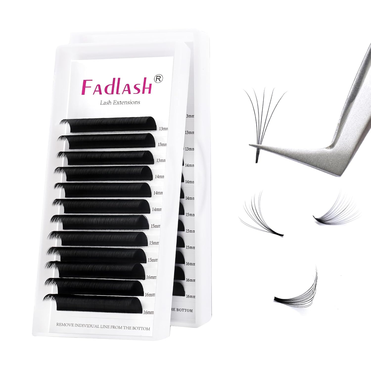 Thumbnail 6 de Volumen Wimpern 0.07 Stärke C Curl (8–14 mm) – selbstfächernde Easy-Fan Wimpern für Wimpernverlängerung