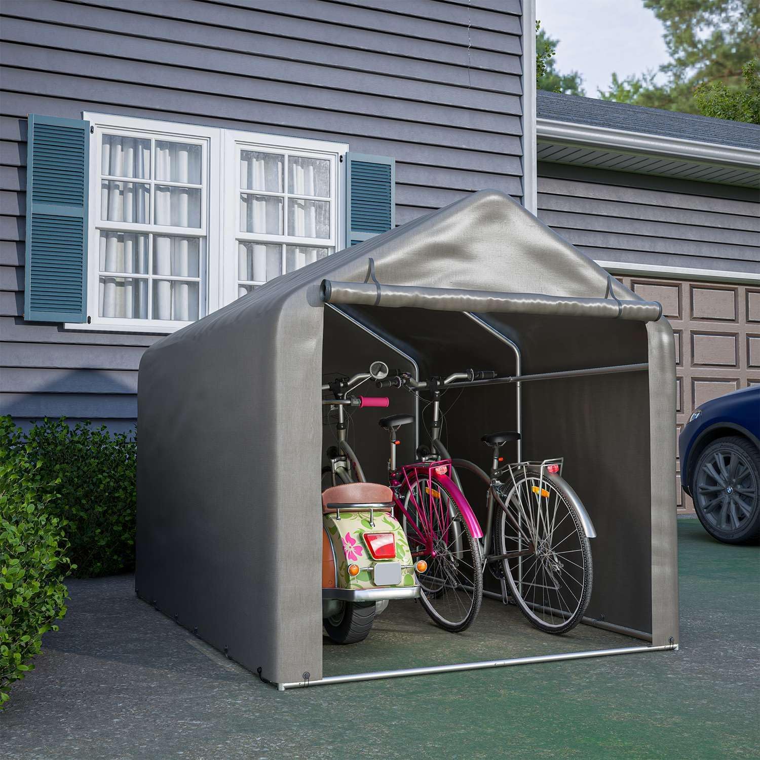 Detalle de BIRCHTREE Bike Storage Tent 2.2m x 1.6m