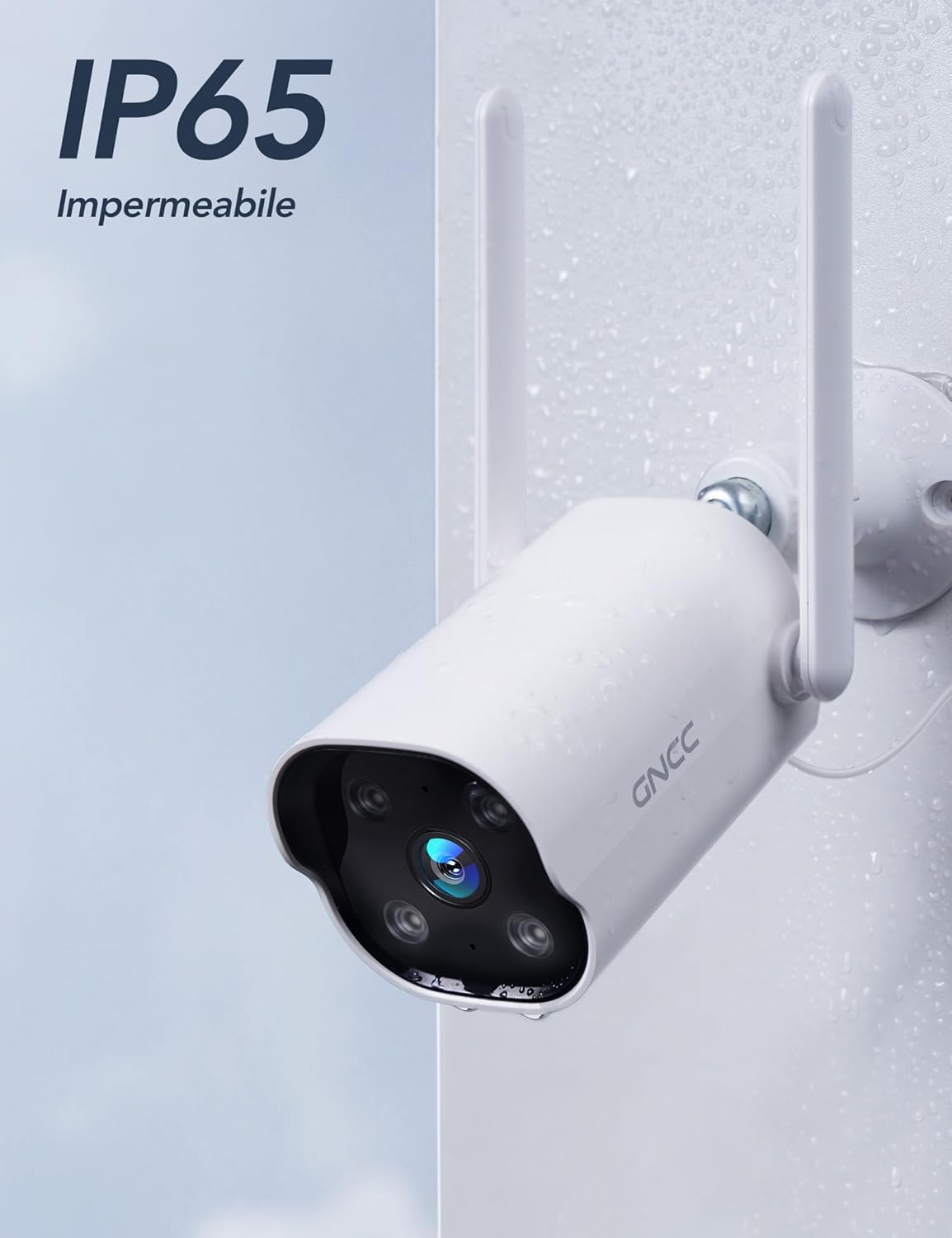 Thumbnail 1 de GNCC GT1PRO Kit 2 Telecamere Wi‑Fi Esterno 2K – Sorveglianza continua con alimentazione a presa e integrazione smart home
