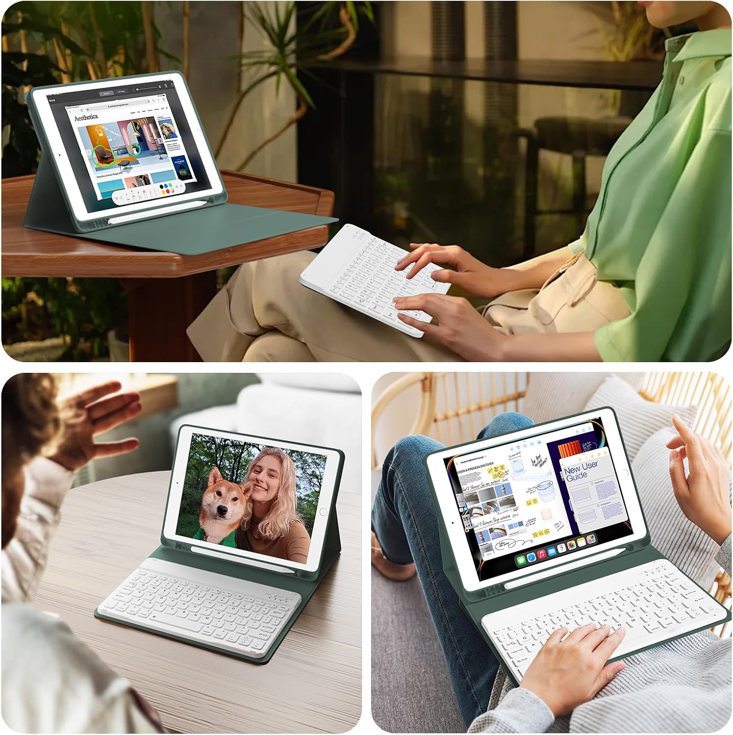 Thumbnail 6 de KVTVOU Keyboard Case for iPad 10.2