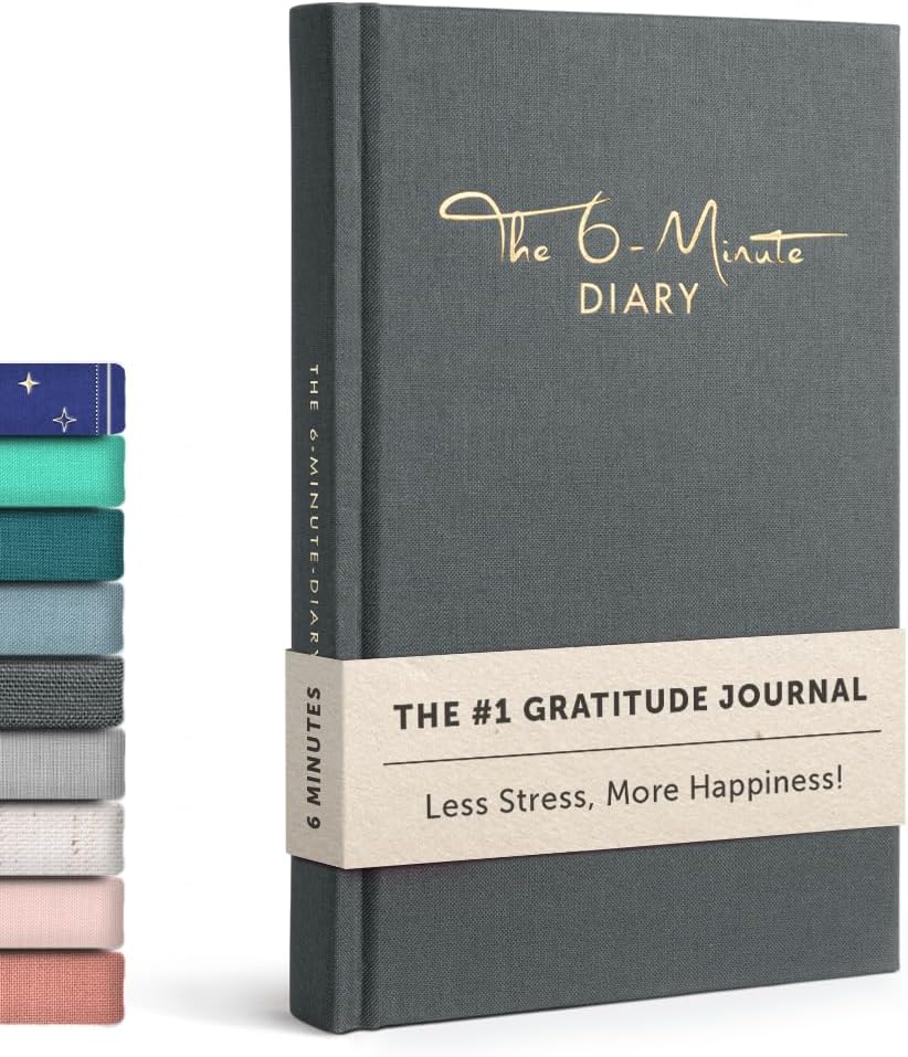 Detalle de 6-Minute Diary Guided Gratitude Journal for Adults 📘