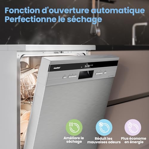 Detalle de COMFEE' FD1435E-X — Lave-vaisselle Pose Libre 60 cm, 14 Couverts, 44 dB