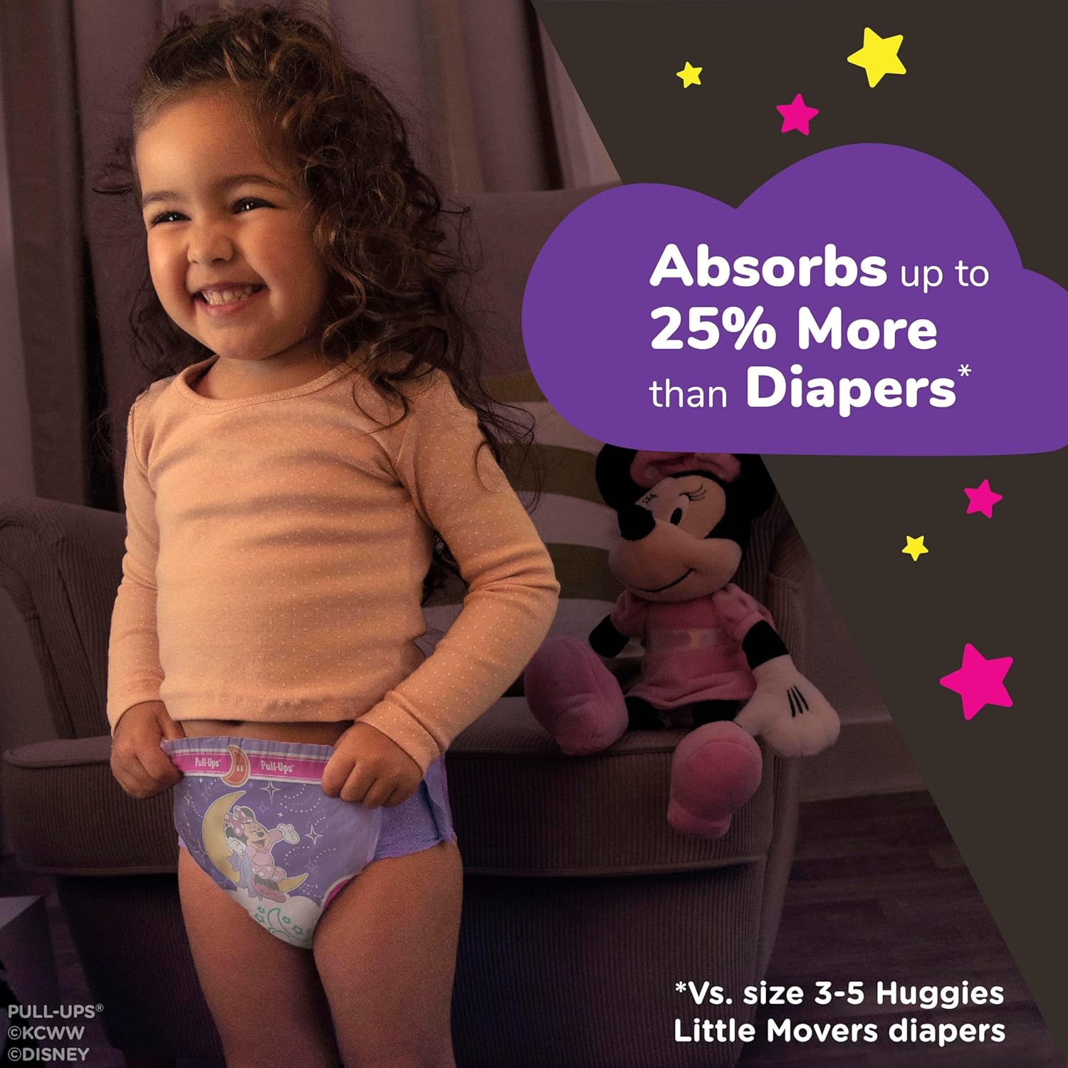 Thumbnail 2 de Pull-Ups Girls' Night-Time Potty Training Pants (Size 5T-6T, 44 Ct) for Overnight Training