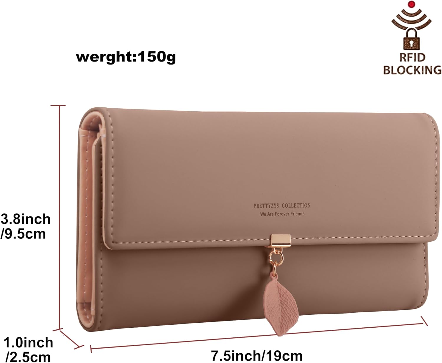 Detalle 2 de ZhengYue Ladies Purse RFID-blocking long wallet