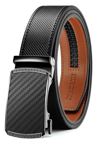 Detalle de CHAOREN Gürtel Herren Automatik Ledergürtel 35 mm – Lochlos, verstellbar