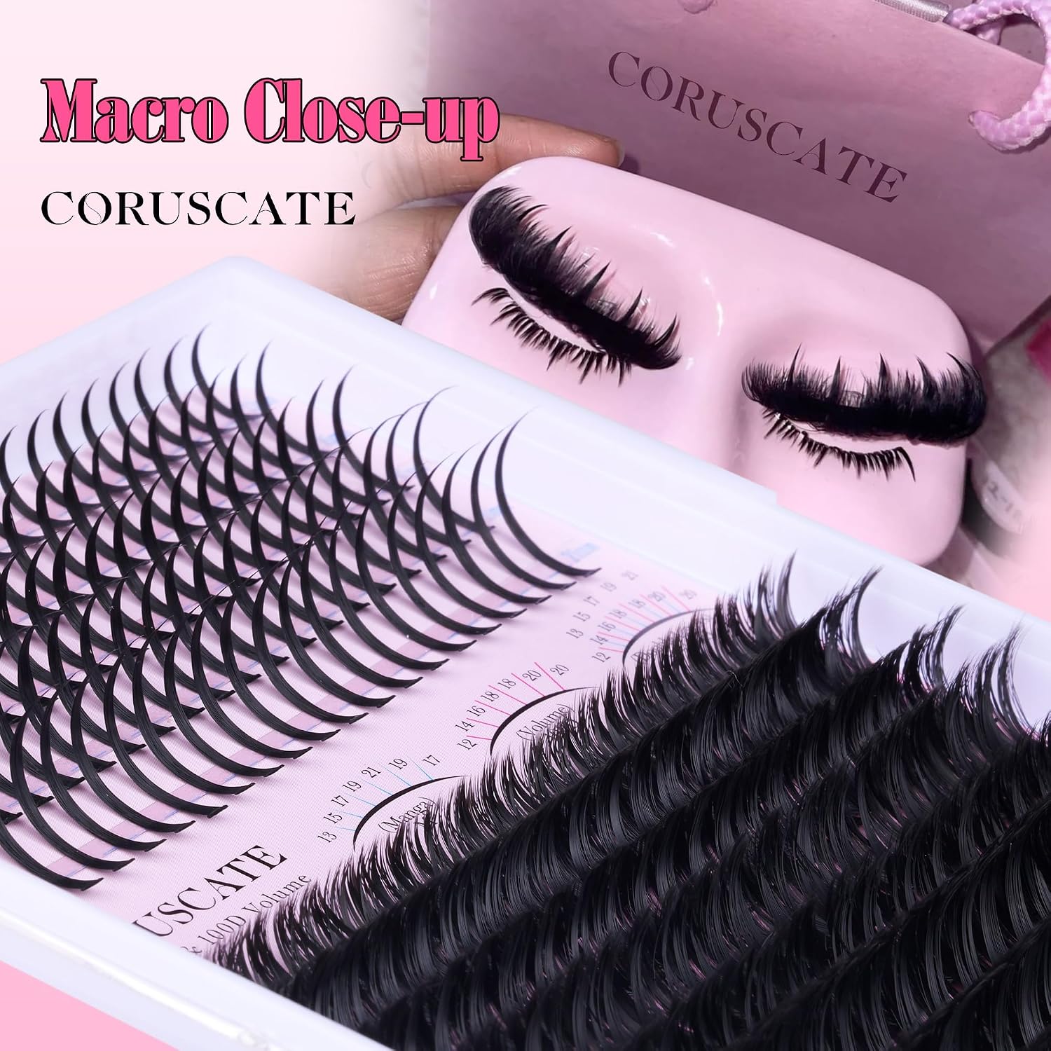 Thumbnail 2 de Coruscate Lash Clusters 100D Long 12-20mm