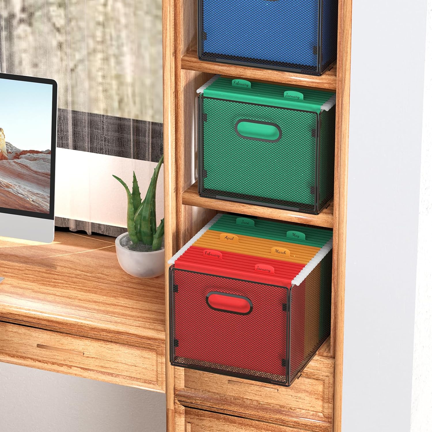 Thumbnail 1 de samstar 2 Pack Hanging File Organizer 14 in