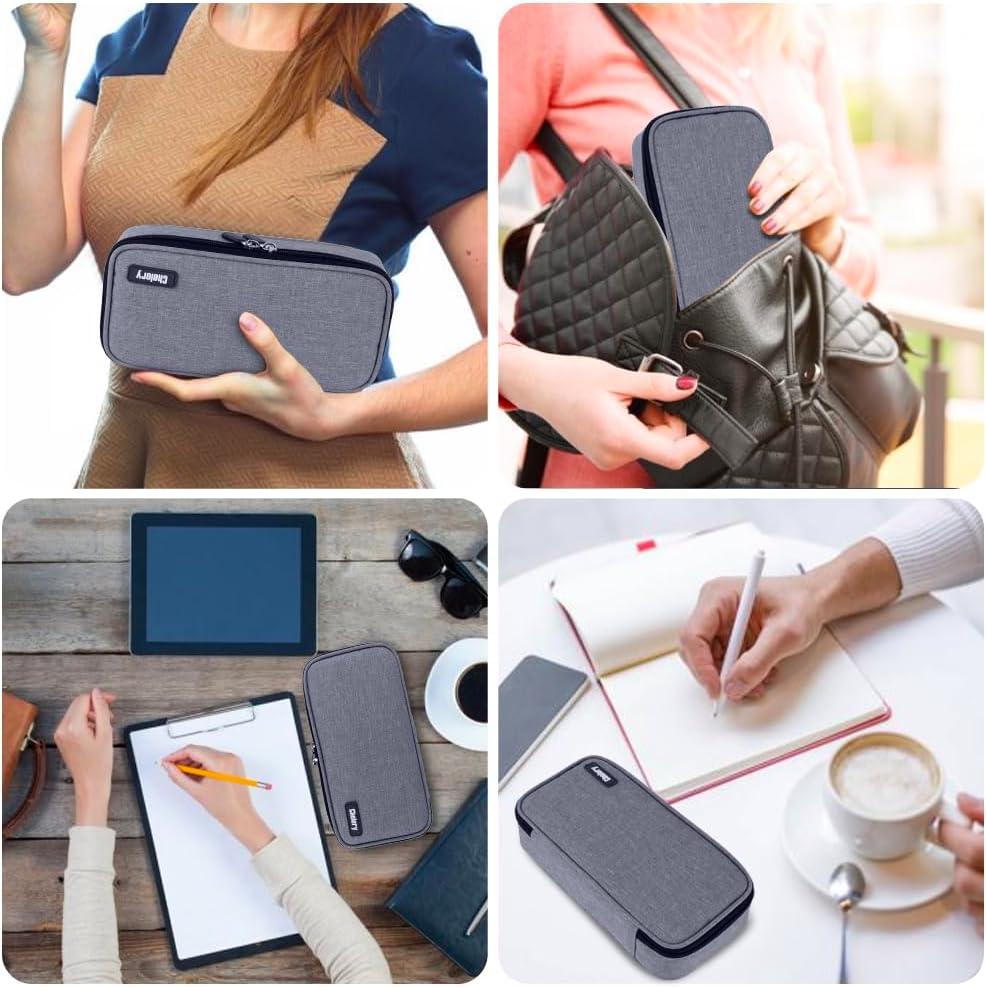 Thumbnail 6 de Large Capacity Pencil Case / Big Pencil Bag with Oxford Fabric, Mesh Pockets & Elastic Slots