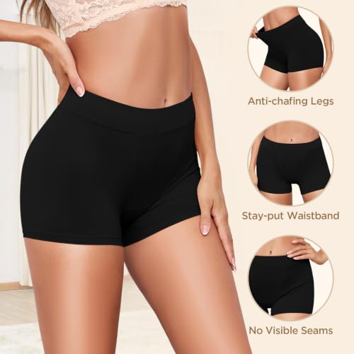 Thumbnail 2 de Ocexteur Mutande Boxer Donna Culotte Pantaloncino Cotone Shorts Multipack