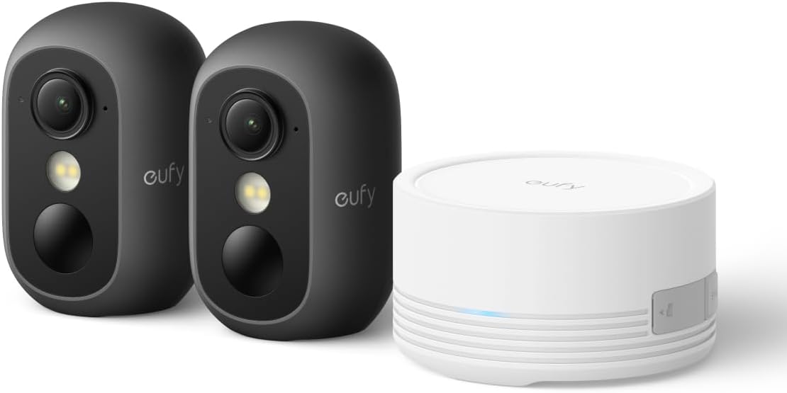 Detalle de eufyCam C35 2 Pack with HomeBase Mini