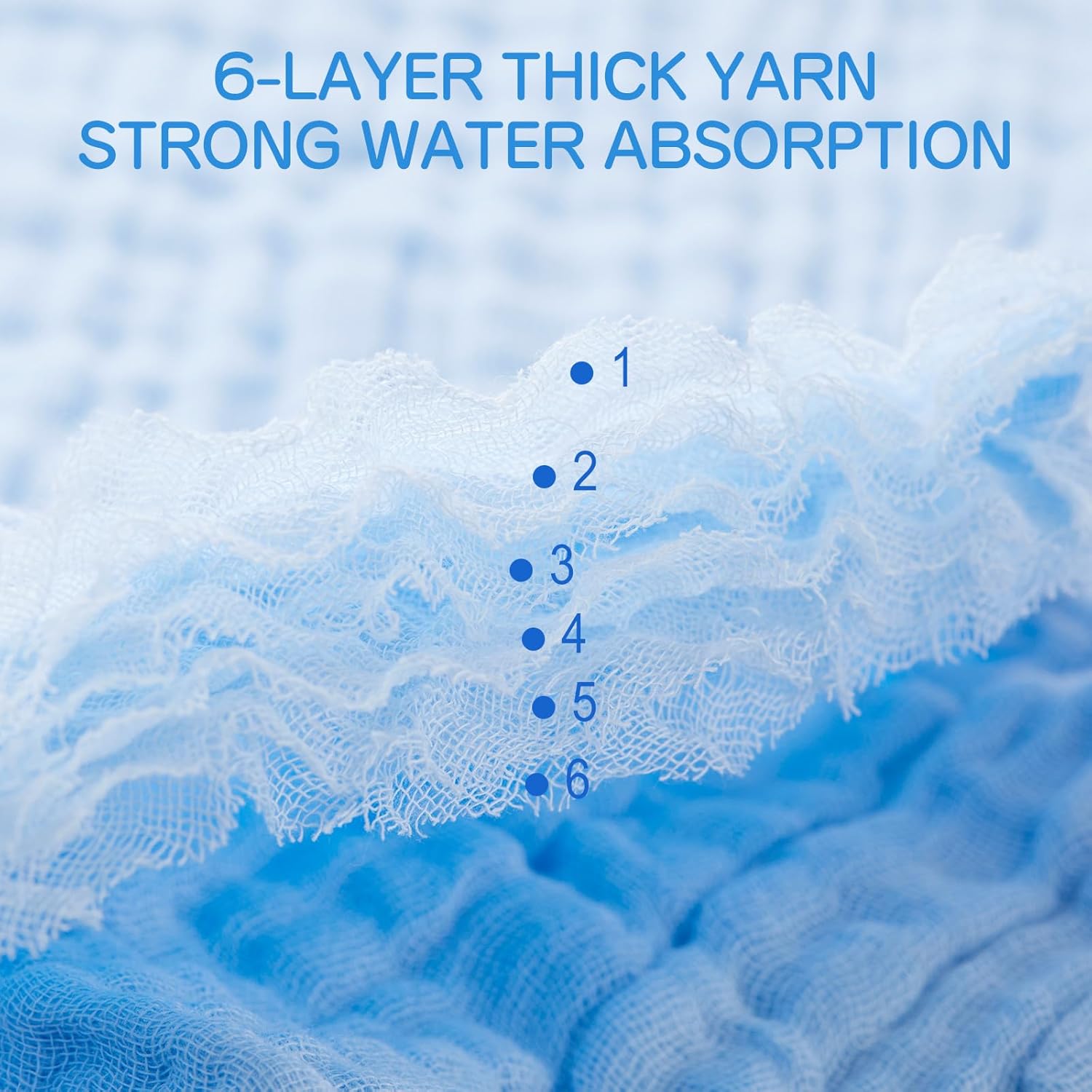 Thumbnail 1 de EXTSUD Asciugamani Mussola 25x25 cm per neonati