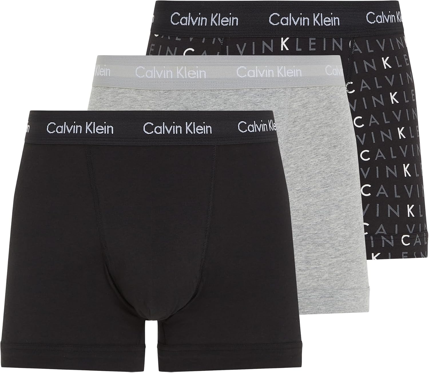 Detalle de Calvin Klein Uomo Pantaloncini Boxer 3 pezzi Multicolore | Comfort quotidiano e stile minimal