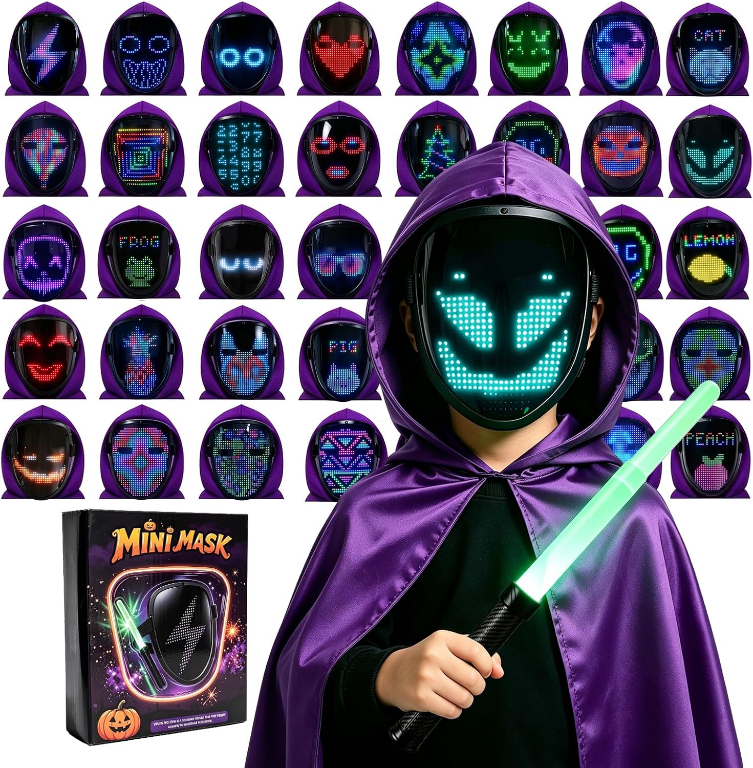 Thumbnail 6 de JDBMAOYE LED Mask, 115 Patterns