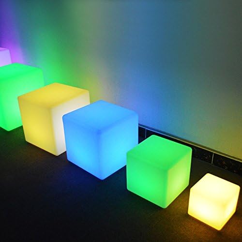 Detalle de Mr.Go C100 8-Inch Rechargeable RGB LED Cube Light with Remote