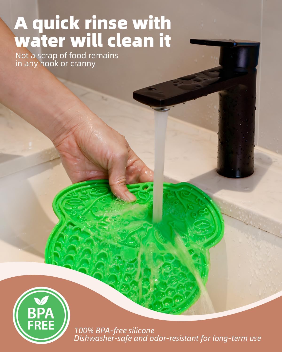 Detalle de ETIALURE Lick Mats 4-zone slow feeding